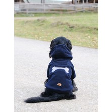 Peti Tailor Büyük Irk Lacivert Polar Sweatshirt Patch