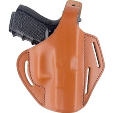 Browning 14 Lü Deri  Kılıfı Tam Kelebek Kahverengi