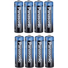 Panasonic Çinko Karbon AA Kalın Kalem Pil 8 Li 1,5 V Tek Kullanımlık Güvenilir Enerji