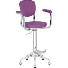 White Furniture Obje Kollu Rahat Bar Sandalyesi