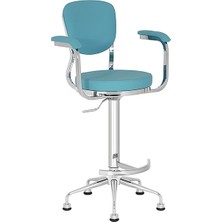 White Furniture Obje Kollu Rahat Bar Sandalyesi