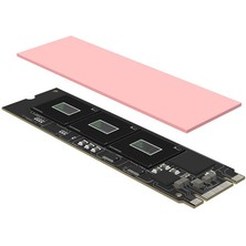 Wozlo 0.5MM*22*70MM Termal Pad M2 SSD Chipset Soğutucu - 7X2CM Yüksek Iletken - Pembe - 9W/MK