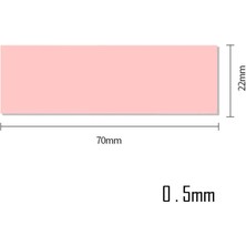 Wozlo 0.5MM*22*70MM Termal Pad M2 SSD Chipset Soğutucu - 7X2CM Yüksek Iletken - Pembe - 9W/MK