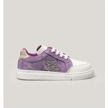 Merli&Rose Star Çocuk Sneaker | Lila-Gri-Silver