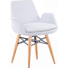 White Furniture Hava Gri Kumaş Rahat Sandalye Modelleri