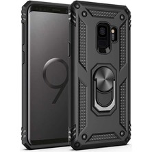 Voyo Samsung Galaxy S9 Kılıf Ultra Koruyan Yüzüklü Tank Stand Olan Mıknatıslı Voyotank