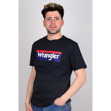 Wrangler W7H4D3XV6 Antrasit Erkek Baskılı Biskilet Yaka T-Shirt