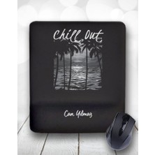 Atölye Çizgi Chill Out Deniz Palmiye Kişiye Özel Kupa Bardak ve Mouse Pad