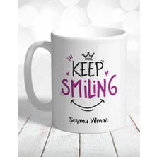 Atölye Çizgi Keep Smiling Gülümse Kupa Bardak ve Mouse Pad