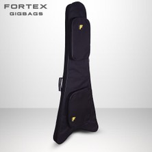 Fortex 300 Serisi V Kasa Elektro Gitar Kılıfı Siyah