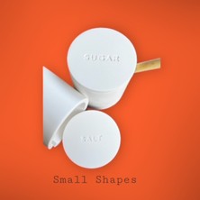 Small Shapes Şekerlik Tuzluk Beton Kapaklı 2'li Set