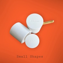 Small Shapes Şekerlik Tuzluk Beton Kapaklı 2'li Set