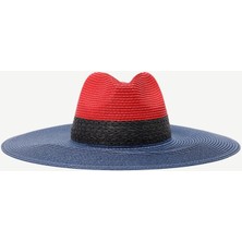 Yargıcı Renk Geçişli Hasır Şapka