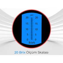 Sevgift 0-20 Brix Dürbün El Tipi Refraktometre, Brix Ölçer