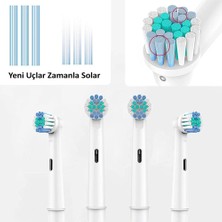 Noyiska Oral-B Şarjlı ve Pilli Diş Fırçası Uyumlu Yedek Başlık 4 Adet Diş Temizliği Seti