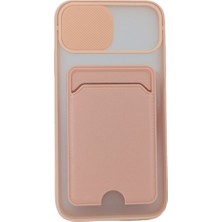 iPhone XS Max Uyumlu Kartlıklı Sürgülü Kapak Telefon Kılıfı