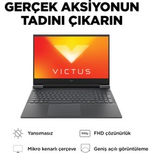 HP Victus 16-D1047NT Intel Core i5 12500H 8GB Ddr5 512GB SSD RTX3050Ti 16.1" FHD 144Hz Freedos Taşınabilir Bilgisayar 68P32EA