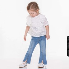 Xo Kids Kız Safir Gömlek 9-36 Ay 34642 KGML09019 Ekru