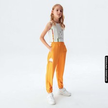 Xo Kids Kız Palmiye Pantolon 8-14 Yaş 54330 KPNT09050 Hardal