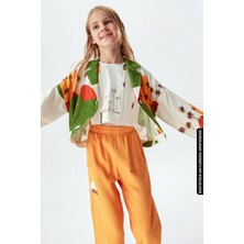 Xo Kids Kız Palmiye Pantolon 8-14 Yaş 54330 KPNT09050 Hardal