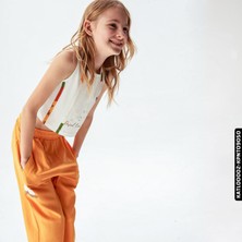 Xo Kids Kız Palmiye Pantolon 8-14 Yaş 54330 KPNT09050 Hardal