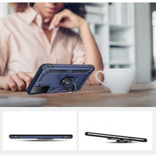 Voyo Samsung Galaxy S21 Kılıf Ultra Koruyan Yüzüklü Tank Stand Olan Mıknatıslı Voyotank