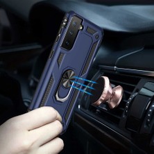 Voyo Samsung Galaxy S21 Kılıf Ultra Koruyan Yüzüklü Tank Stand Olan Mıknatıslı Voyotank