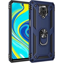 Voyo Xiaomi Redmi Note 9 Pro Kılıf Ultra Koruyan Yüzüklü Tank Stand Olan Mıknatıslı Voyotank