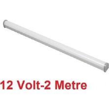 XQL Samsung 12V Alüminyum LED Profil Çubuk LED Bar Beyaz Renk 6500 Kelvın ( 2 Metre boy )