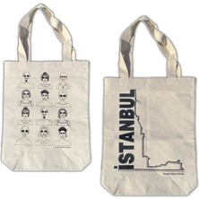 TM Tasarım Mağazası 300 Gram Çift Baskılı Kanvas Alışveriş Çantası 32×40 cm