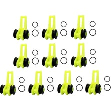 PZ Home 10X Balıkçılık Kancaları Kaleci Kanca Kaleci Lures Mini Olta Çubuğu Kanca Kalıcıları Yeşil (Yurt Dışından)