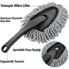 Coofbe Profesyonel 6 Parça Mikrofiber Araç Yıkama Seti Araç Jant Yıkama Fırcası Bezi Araç Yıkama Fırca Seti