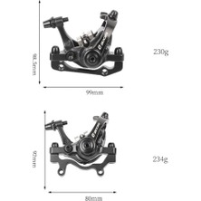 PZ Home Alüminyum Bisiklet Disk Fren Kaliper Yol Bisiklet Sabit Dişli Kumpaslar Kelepçe Siyah Arka (Yurt Dışından)