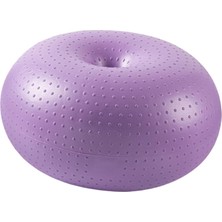 PZ Home Pilates Donut Denge Şişirilebilir Ritmik Yoga Top Fitness Ball Spor Salonu Mor A (Yurt Dışından)