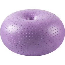 PZ Home Pilates Donut Denge Şişirilebilir Ritmik Yoga Top Fitness Ball Spor Salonu Mor A (Yurt Dışından)
