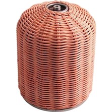 PZ Home Rattan Pişirme Gaz Silindir Kapak Kamp Gaz Tankı Koruyucu Kılıfı Teneke Kutu Kahve L (Yurt Dışından)