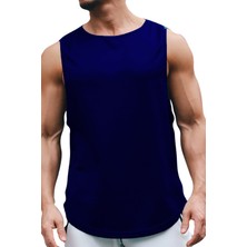Bluu Bs Tank Top Kolsuz Sporcu Tshirt