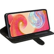 Cool-M Samsung Galaxy A04E Için 4g Çılgın At Dokusu Pu Deri Deri Cüzdan Kılıfı Flip Folio Kitap Stand Şok Geçirmez Telefon Kapağı (Yurt Dışından)