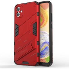 Cool-M Samsung Galaxy A04E Için 4g Şok Geçirmez Kickstand Case Yumuşak Tpu Sabit Pc Anti-Fall Koruyucu Telefon Kapağı (Yurt Dışından)