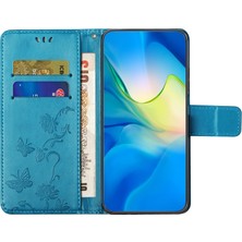 Cool-M Samsung Galaxy A04E Için 4g Pu Deri Flip Telefon Kapağı Baskılı Kelebek Çiçek Desen Standı Magnetic Cüzdan Folio Kılıf (Yurt Dışından)