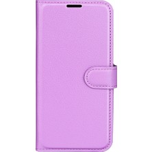 Cool-M Samsung Galaxy A04E 4g Için Telefon Stand Cüzdan Kapağı, Litchi Doku Pu Pu Deri Anti-Çizgi Telefon Flip Kılıfı (Yurt Dışından)