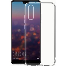 Heptek İletişim Huawei P20 Şeffaf Kılıf Yumuşak Ince Tasarımlı Kapak (Süper)