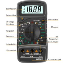 Dtools Dijil Mulimr C/dc Mprmr Vol Ohm Mr Rmokupllu Mulimro LCD Rk Işık Şınilir (Yurt Dışından)