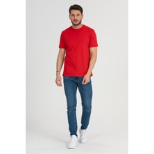 Flits Bisiklet Yaka T-Shirtkırmızı