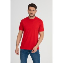 Flits Bisiklet Yaka T-Shirtkırmızı