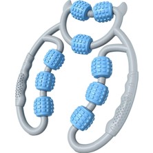Baoblaze Masaj Silindir Taşınabilir Kas Gevşeme Silindiri 360 Derece 9 Tekerlek Derinliğinde (Yurt Dışından)