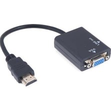 Bastore HDMI To VGA Ses Destekli Monitör Dönüştürücü Kablo Çevirici Adaptör