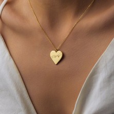 Nida Jewelry 925 Ayar Gümüş Adem'in Yaratılışı Kalp Kolye