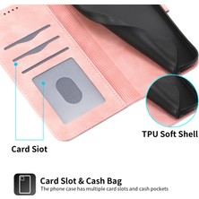 Xstep Case Xstepcase Apple Phone 14 Için Dierfeng Df-03 Plus Tam Koruma Deri Telefon Kılıf Hatları Baskılı Cüzdan Standı Stand Anti-Shock Telefon Kapağı (Yurt Dışından)