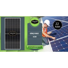 On Grid Lityum Hibrit 10 Kw Kva Trifaze Solar Güneş Paneli Paket Sistemi